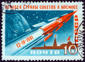 Russian cosmonaut stamp